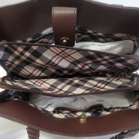 Giani Bernini Horse-Bit Leather Satchel - Picture 5 of 6